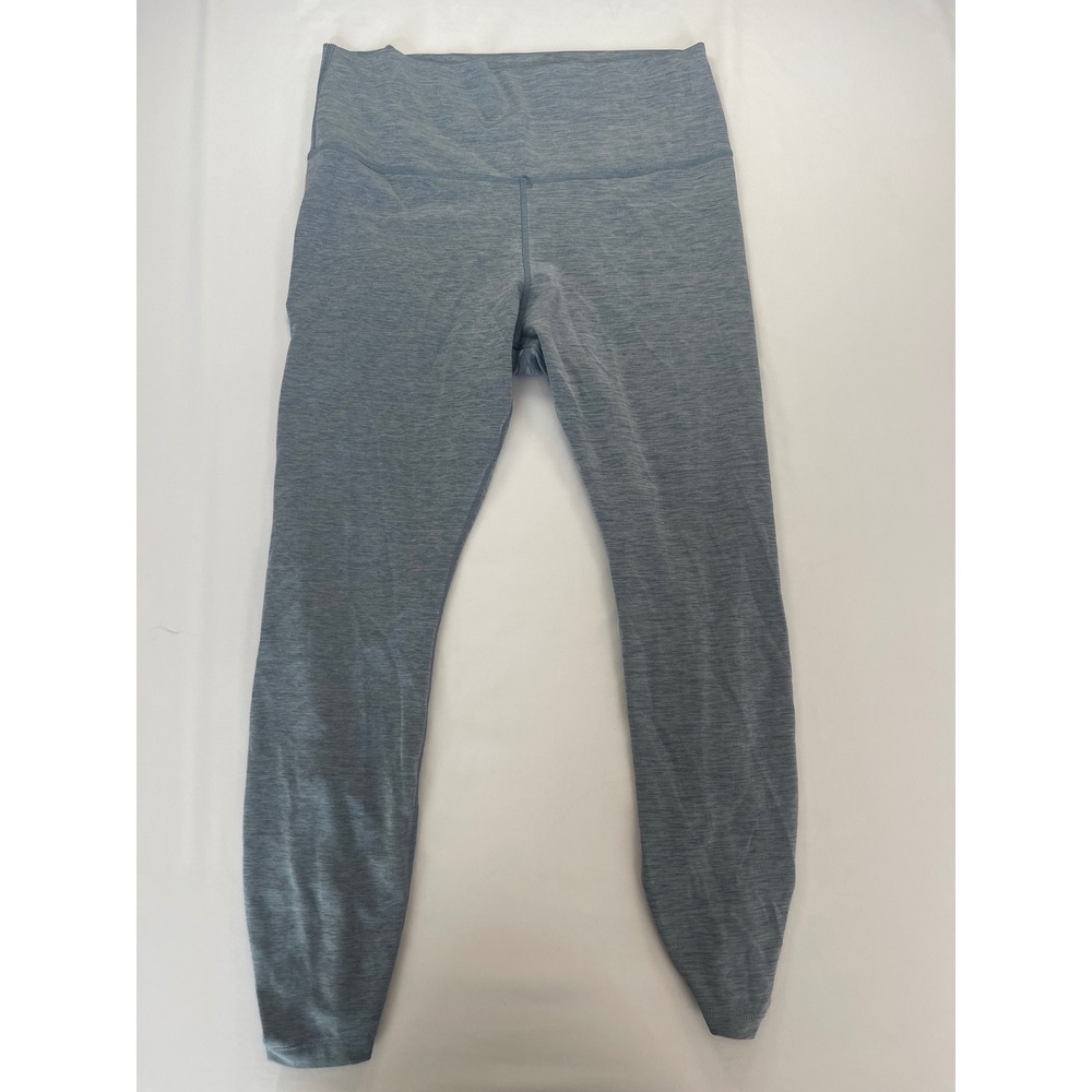 Nike Dri-FIT Womens XL Blue Heathered Ruched Ankle‎ High Rise Training Leggings